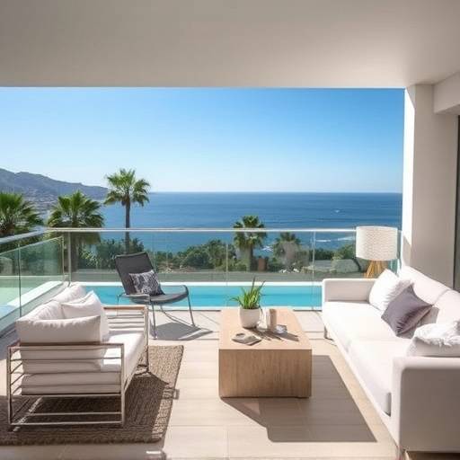 Apartamento moderno con vistas al mar en Estepona