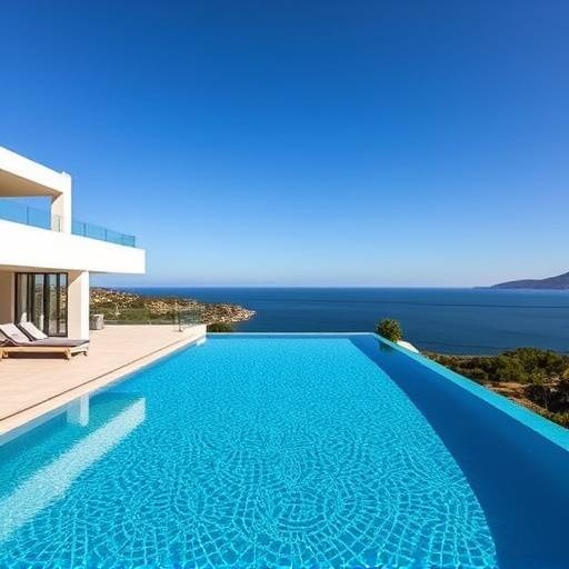 Villa moderna con piscina infinita y vistas al mar en Marbella